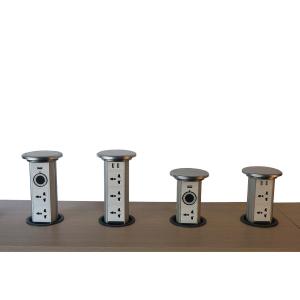 China White Pull Up Socket Deskop Kitchen Benchtop Power Outlet CE Certificate on sale