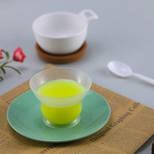 China Disposable Party Transparent Mousse Tiramisu Cake Dessert Plastic Cups With Flat Top Lid on sale