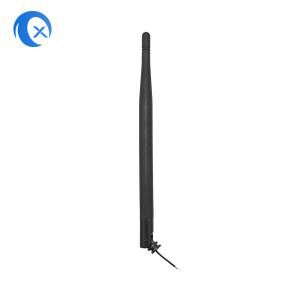 Black Bendable Rubber Duck Antenna Ipex Connector With 50 Ohm Impedance