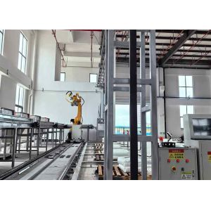 6 Axis Robotic Arm Bag Unloading System PLC Control For PVC Industry
