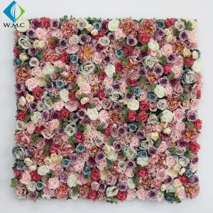 China 40*60cm Artificial Rose Wall , Wedding Use Hydrangea Flower Wall Panel on sale