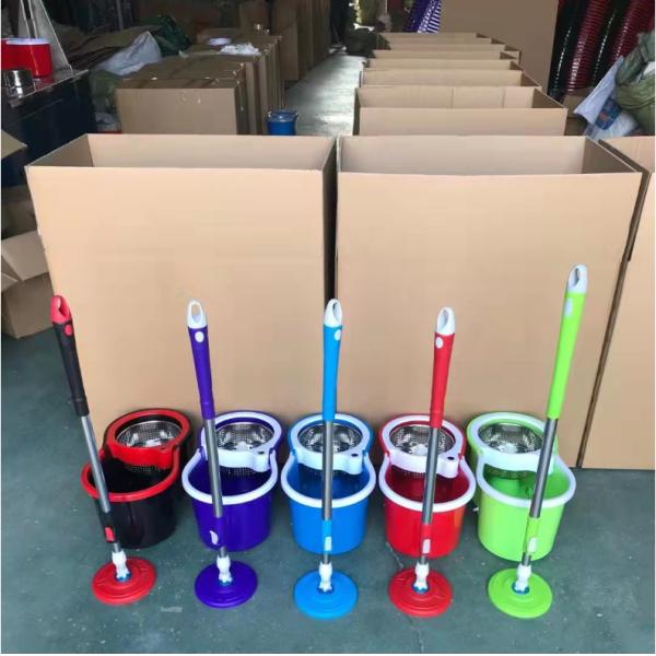 Heavy Duty 360 Spin Magic Mop with Press Detergent Bottle and Microfiber Cloth Cover Type