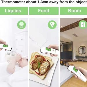 Auto Shut Off Digital Forehead Thermometer 3VDC No Touch With Colour Changing