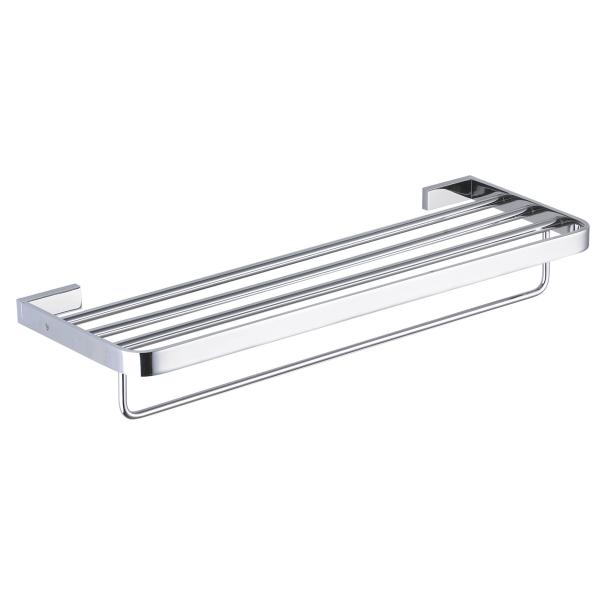 Quality Double towel rack86011B-Square &Brass&Chrome &Bathroom Accessories &kitchen&Sanitary Hardware wholesale