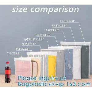 Biodegradable Slider Lock Bags, Compostable PLA Zipper Package, Corn Starch