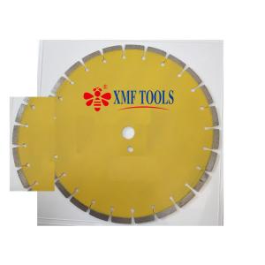 14 ” Laser Welded Saw Blade With Deep Teeth For Green Concrete Aspholt Yellow