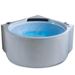 Corner Bath Tub with Waterfall Spa Hot Tub Kit