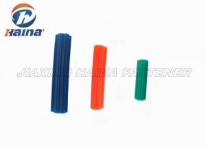 China Orange / Blue / White 5/16x1 Concrete Plastic Nylon Wall Plugs Anchor Bolt on sale