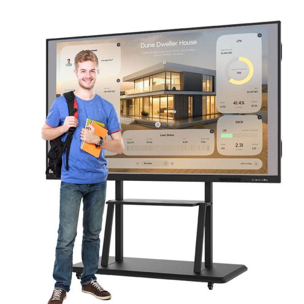 Multi Touch 10 Points Interactive Whiteboards Wall Mounted Or Floor Standing