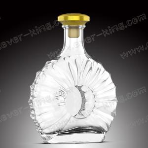 Customized Clear Super Flint Glass Spirit Bottle