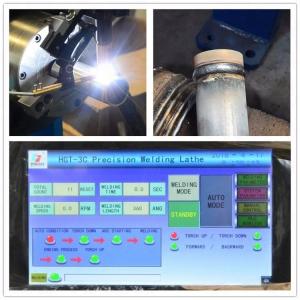 Blue Circumferential Welder Automatic Welding Turntable With Motor Design