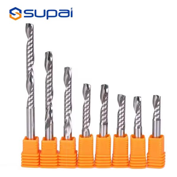 Quality SUPAL Cemented Carbide 1 Flute CNC End Mill With DLC Coating Wooden Router Bits End Mill Coatings wholesale