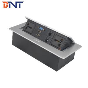 for office furniture table with vga connector desk pop up power outlet