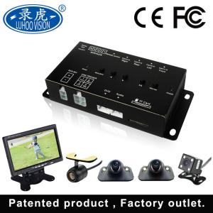 Cheap Panoramic Mobile 4 Channel Car DVR Recorder AV Video Format DC 12V/24V for sale