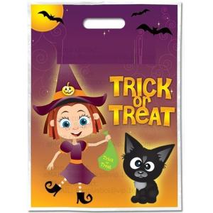 Custom Design Logo Printing PE Cheap Die Cut Patch Handle / Biodegradable