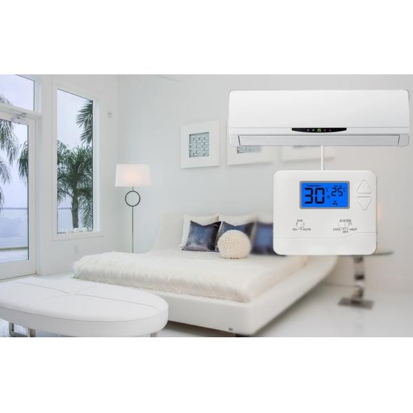 24V Single Stage Fireproof ABS Air Conditioner Thermostat