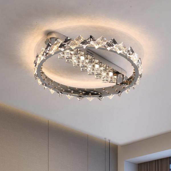 Beautiful Wedding Decor Design Luxury LED Ceiling Light Crystal Body modern style