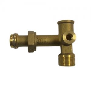 Cheap Steel CNC Machining Parts Cross Brass Valve For Solar Circulation Pump for sale