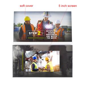 5 Inch digital lcd tft screen video brochure catalogue custom print LCD brochure