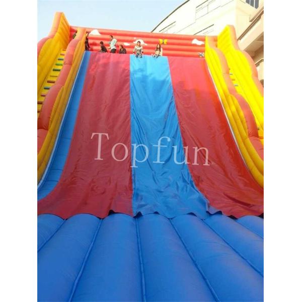 Red Multifunctional Inflatable Water Slide With Obstacles N Pool