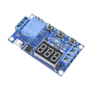 Digital Led Trig Ger Delay Cycle Timer Control Switch Relay Module Micro Usb 5v