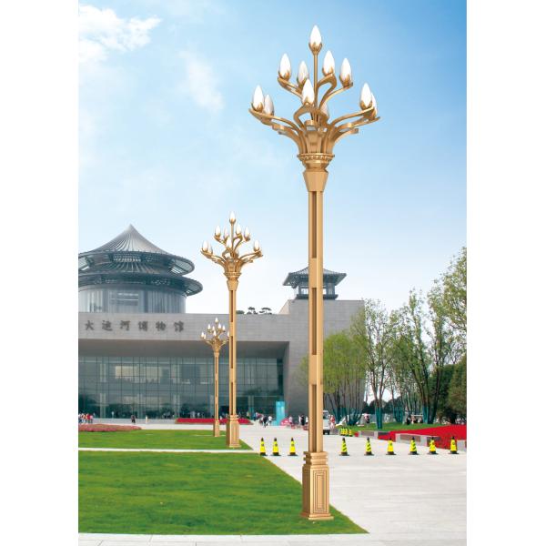 Quality Decorative LED Pole Street Lights 4500K 160lm/W 100-265V high light pole led lamp wholesale