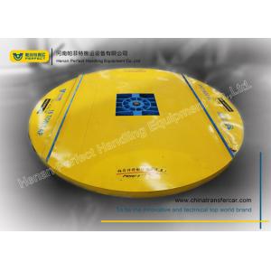 1t Capacity Rails Transfer Flat Cart With Turntable