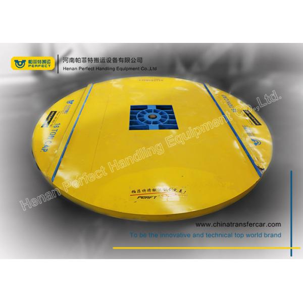 Quality 1t Capacity Rails Transfer Flat Cart With Turntable wholesale