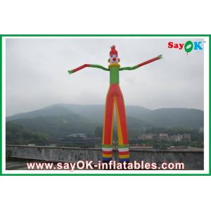Cheap Air Advertising Man Two Legs Inflatable Air Dancer , Inflatable Clown Rip Stop Nylon Cloth for sale