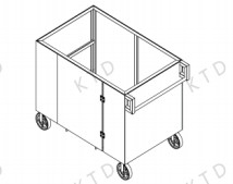 Quality 1560Lx940Wx1120H mm Process ADM Transport Trolley for Easy Garbage and Waste Management wholesale