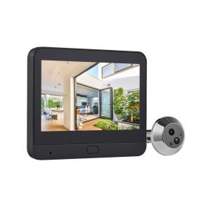 Cheap Tuya Smart 3MP WiFi Peephole Door Camera – 4.3&quot; LCD Viewer with PIR Motion Detection, 2-Way Audio, Night Vision &amp; 5000mAh Battery for sale