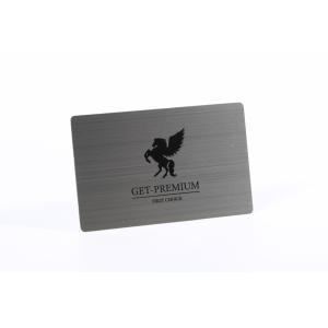 Reverse Etching Embossing SS Metal Business Cards Mirror Effect