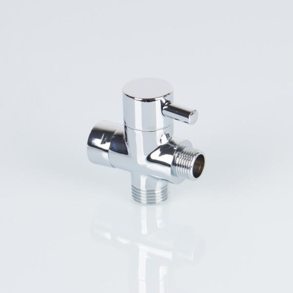 Copper Chromed Water Flow 13mm 10°C T Angle Valve