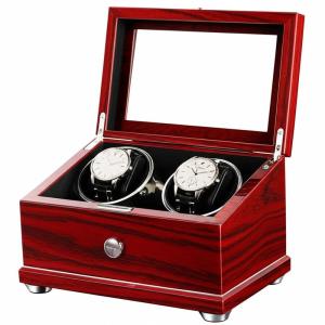 High Gloss 4 Watch Winder Box Watch Rocker Box FSC Certified