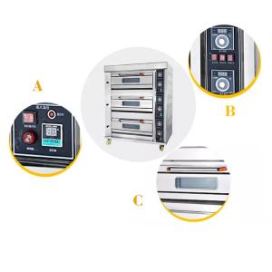 Removable 3 Deck 6 Tray Oven