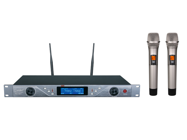 Quality New two channels KTV IR frequency  wireless microphone KU-3031 wholesale