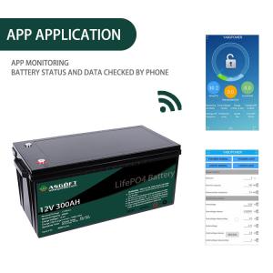 BMS Lifepo4 300AH 12V Lithium Battery Pack For Home Energy Storage System EV