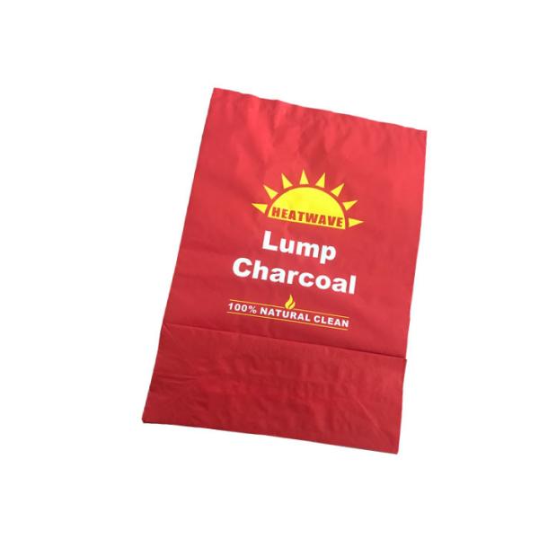 Charcoal Multiwall Kraft Paper Bags Multiple Layer Custom Logo Size