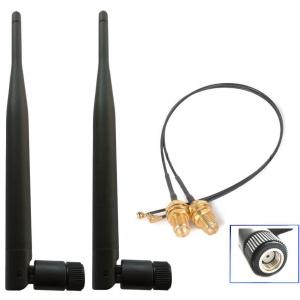 2.4GHz and 5.8GHz Dual Band Wi-Fi Antenna Rubber Duck Design with Customizable