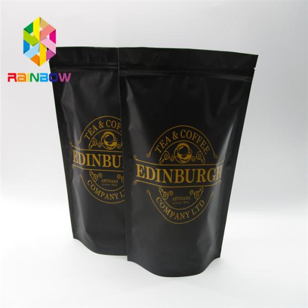Quality Stand Up Plastic Pouches Packaging Coffee Bag With Zipper And Valve wholesale