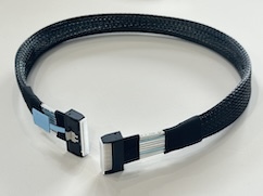 Mini SAS HD to U.2 NVMe SSD Connector Cable – SFF-8643 to SFF-8639 Braided Wire