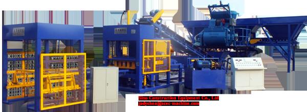 Quality QT8 15B Automatic Cement Block Machine Hollow Brick Four Bar Guide Mode wholesale