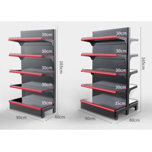 China Rust Proof Q195 Carbon Supermarket Steel Rack 4 Layer Adjustable Shelf Height on sale