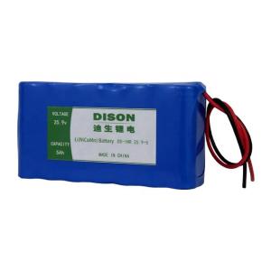 Li NiCoMn 25.9v 5Ah NMC Lithium Ion battery pack with self-protection PTC, CID