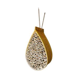 Cheap Yellow Color Natural Bamboo Bee Hive 7.9 Inch Height for sale