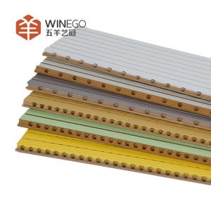 Cheap Sustainable Fireproof Grooved Acoustic Panels for Clearer, Quieter Spaces for sale