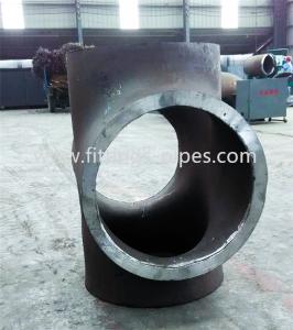 China Asme B16.9 Fittings Tee Carbon Steel Seamless Straight Through / Reduce Dn50 on sale