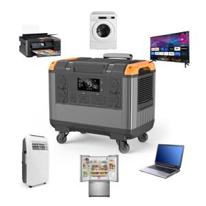 LiFePO4 Battery EU 230V Home UPS 3000W Solar Generator For Camping And Emergency