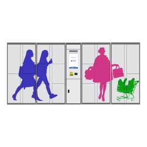 Wireless Monitoring Delivery Parcel Collection Lockers With Secured Electronic Locks
