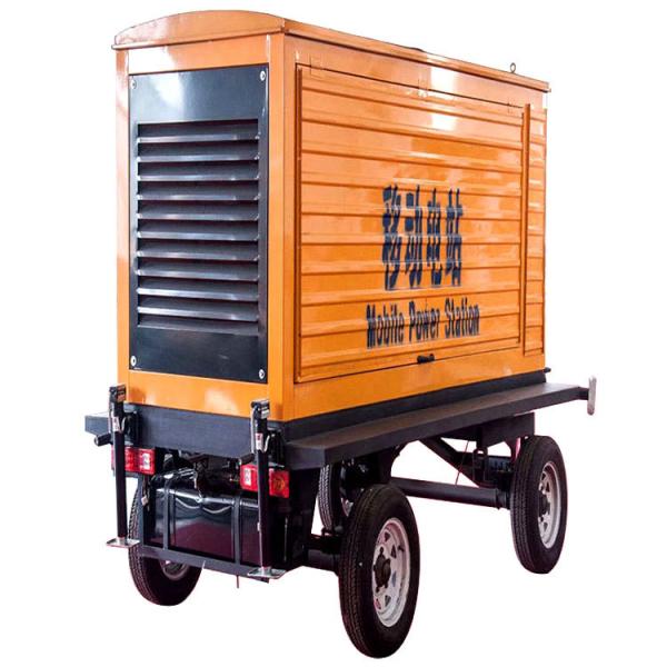 125KVA Weichai Mobile Trailer Rainproof Canopy Diesel Generator Set 100KW Backup